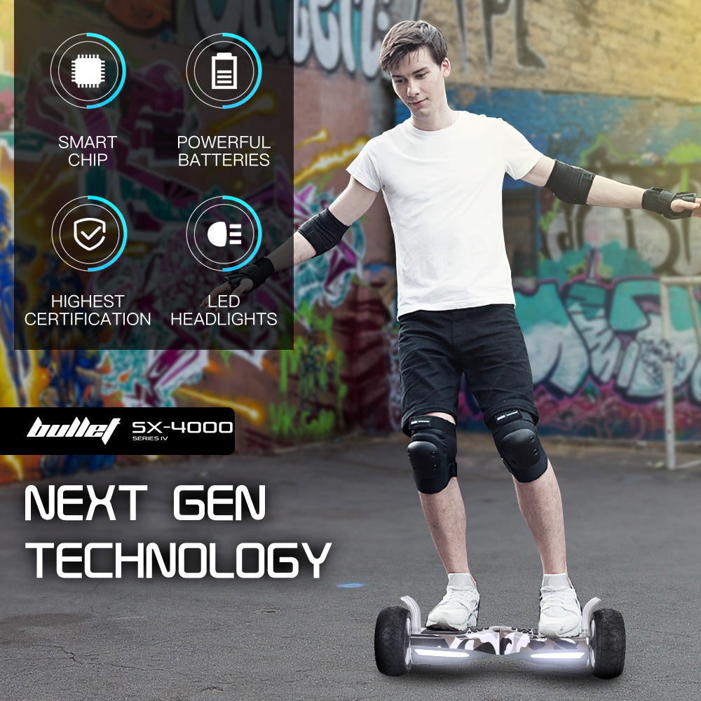 SX-4000 8.5" Hoverboard Scooter Camo LED Self-Balancing