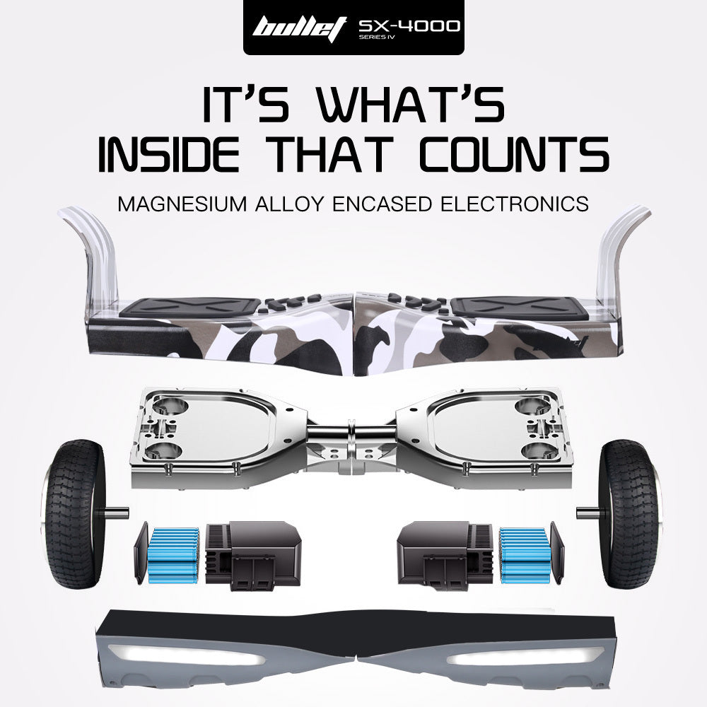 SX-4000 8.5" Hoverboard Scooter Camo LED Self-Balancing