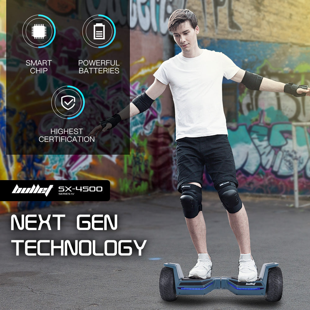 Bullet SX-4500 Hoverboard Scooter 8.5" 700W Self-Balancing Navy Blue