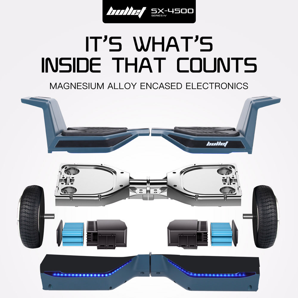 Bullet SX-4500 Hoverboard Scooter 8.5" 700W Self-Balancing Navy Blue