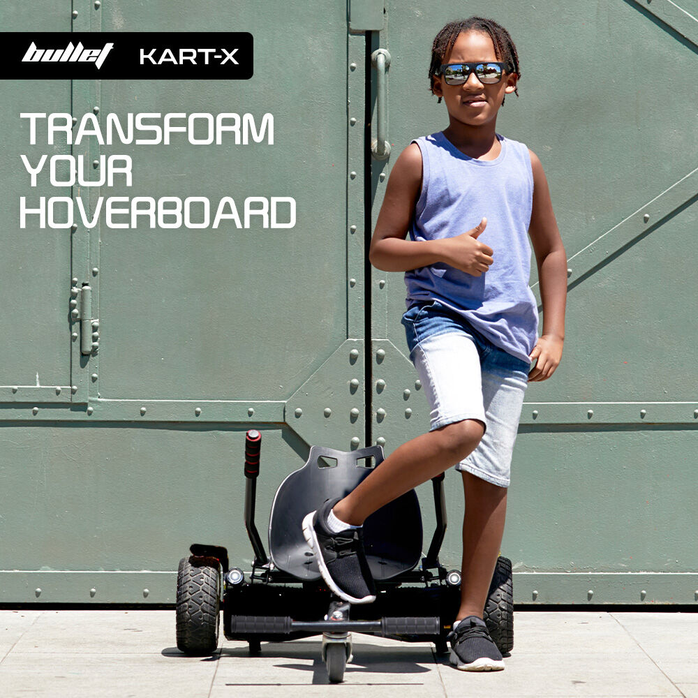 KART-X Hoverboard Seat Attachment Adjustable Frame Black