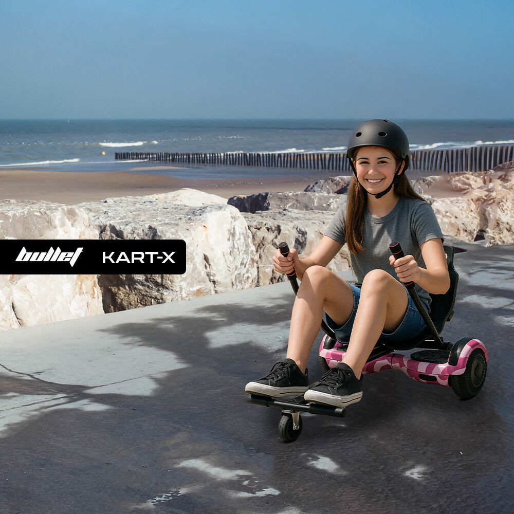 KART-X Hoverboard Seat Attachment Adjustable Frame Black
