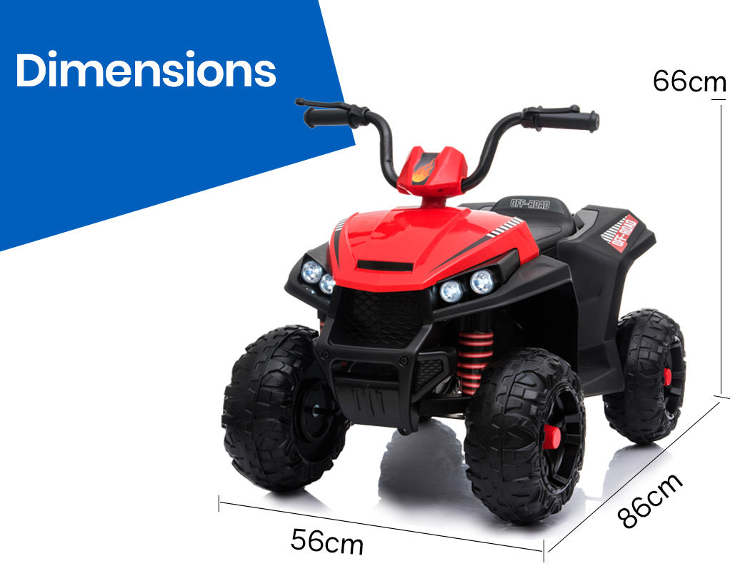 Stable Electric Ride-On ATV Quad Bike, 2-3km/h, Rovo Kids