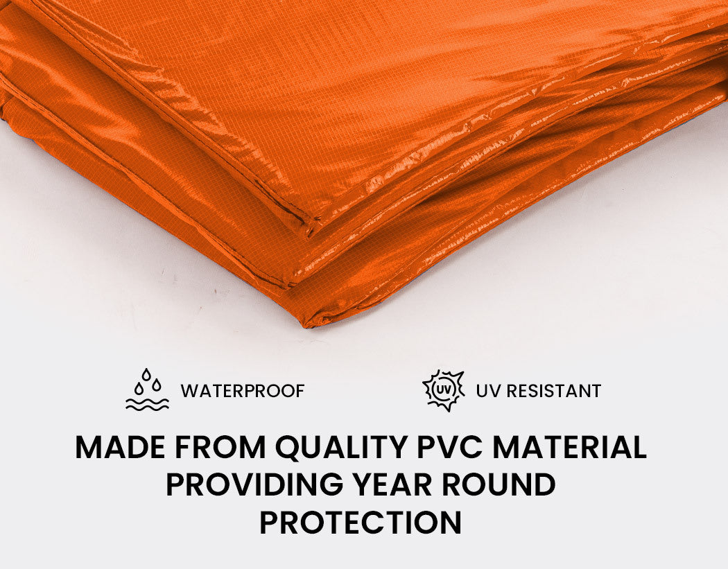 Waterproof 10ft Trampoline Safety Pad, UV Resistant, Orange, UP-SHOT