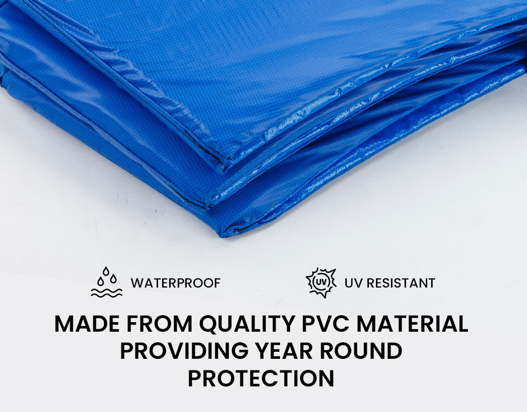 Waterproof UV Resistant Trampoline Safety Pad, 12ft Blue - UP-SHOT