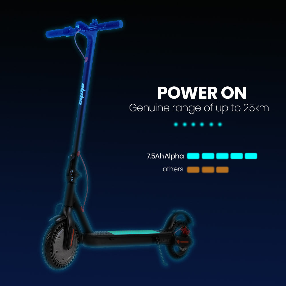 Urban 8 Electric Scooter 25km Range 8.5-Inch Wheels Grey