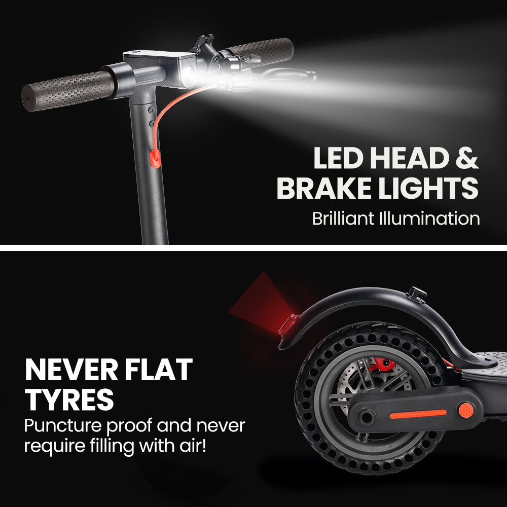 Urban 8 Electric Scooter 25km Range Brushless Motor Black