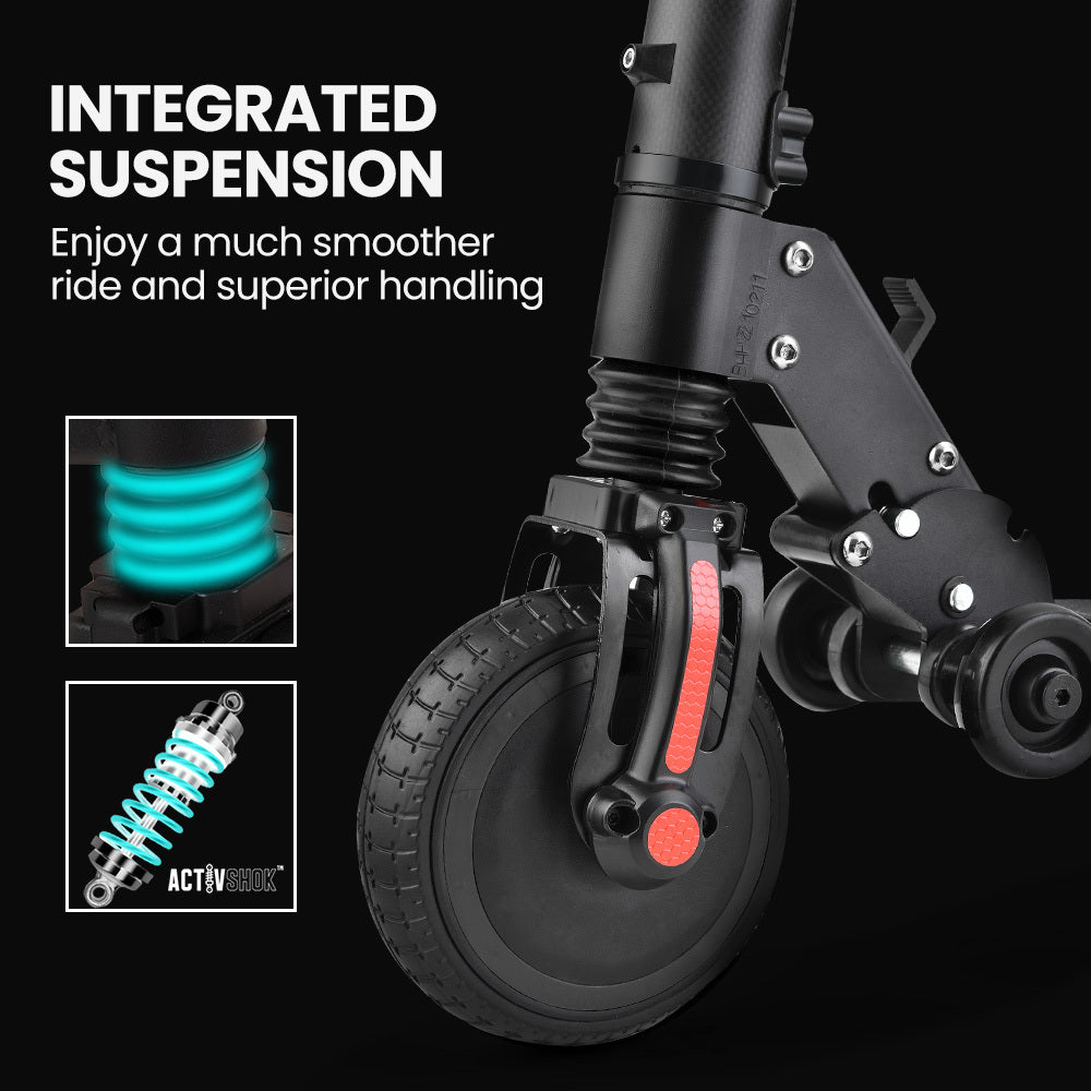 Ultra-light Carbon Fiber 300W Electric Scooter Suspension for Adults - Alpha