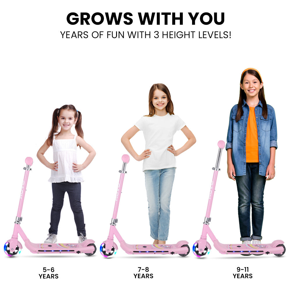 WhizKid 5-11 eScooter Adjustable Pink