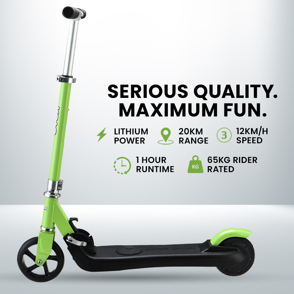 Green 125W Foldable Electric Scooter for Kids - Rovo Kids