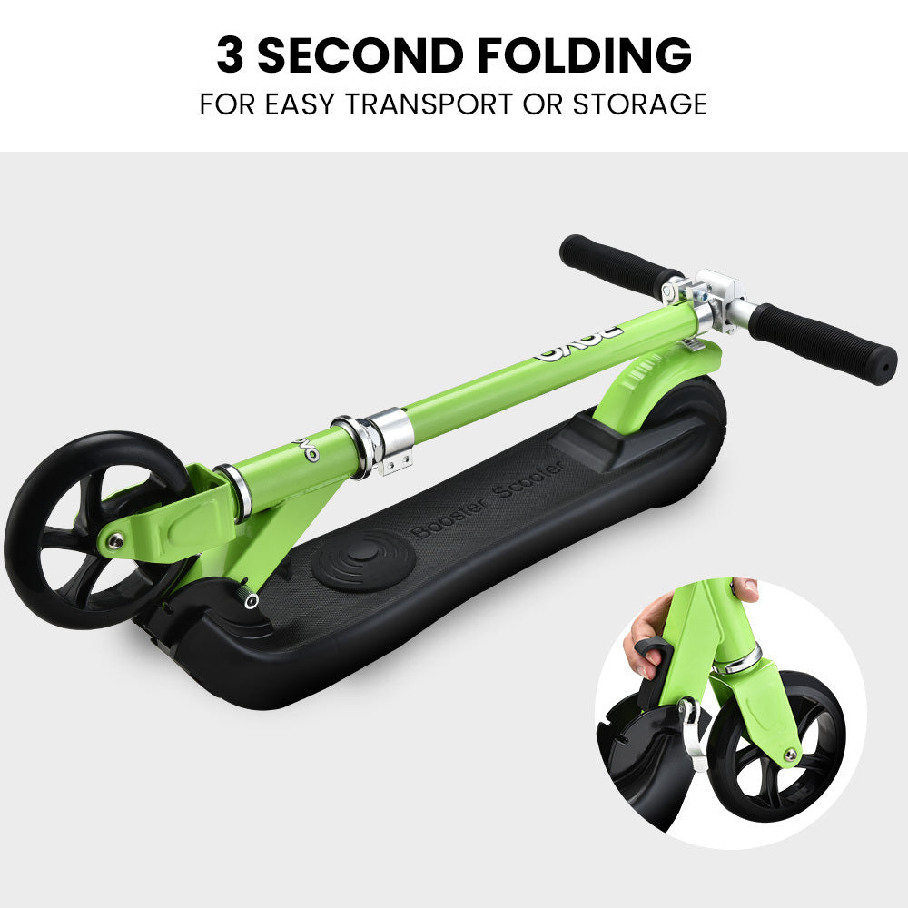 Green 125W Foldable Electric Scooter for Kids - Rovo Kids