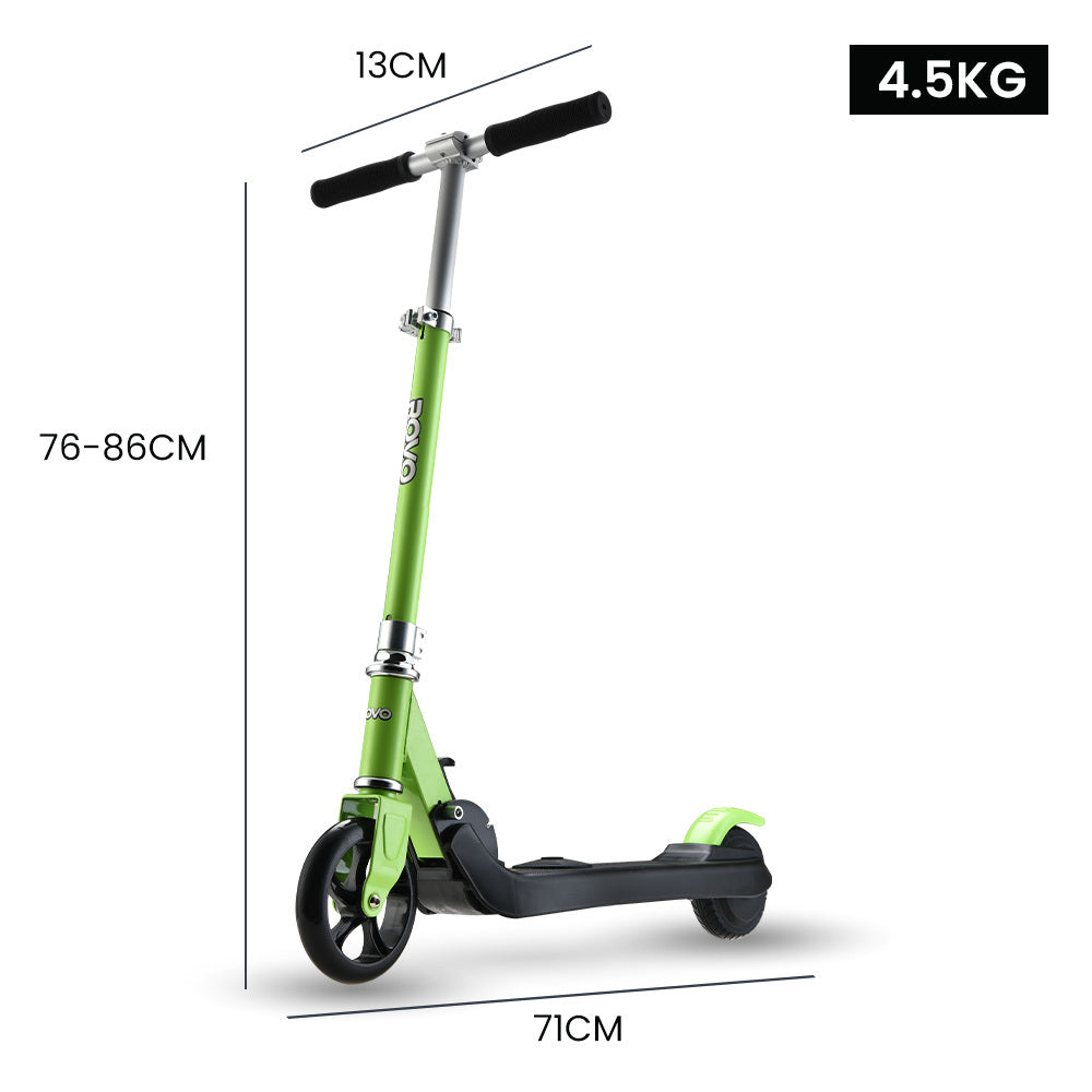 Green 125W Foldable Electric Scooter for Kids - Rovo Kids