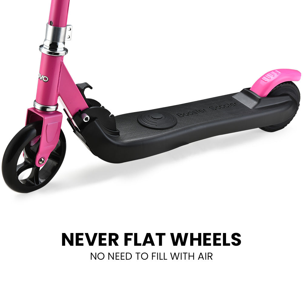 Foldable Pink Electric Scooter 125W 12km/h, Rovo Kids