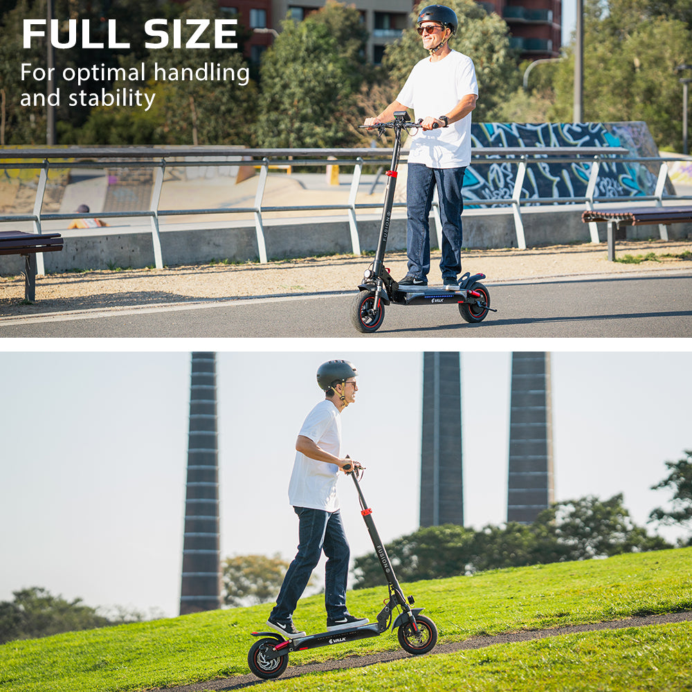 Fusion 5 Electric Scooter 500W 48V 13Ah 50km Range Quad Shocks 10" Tyres