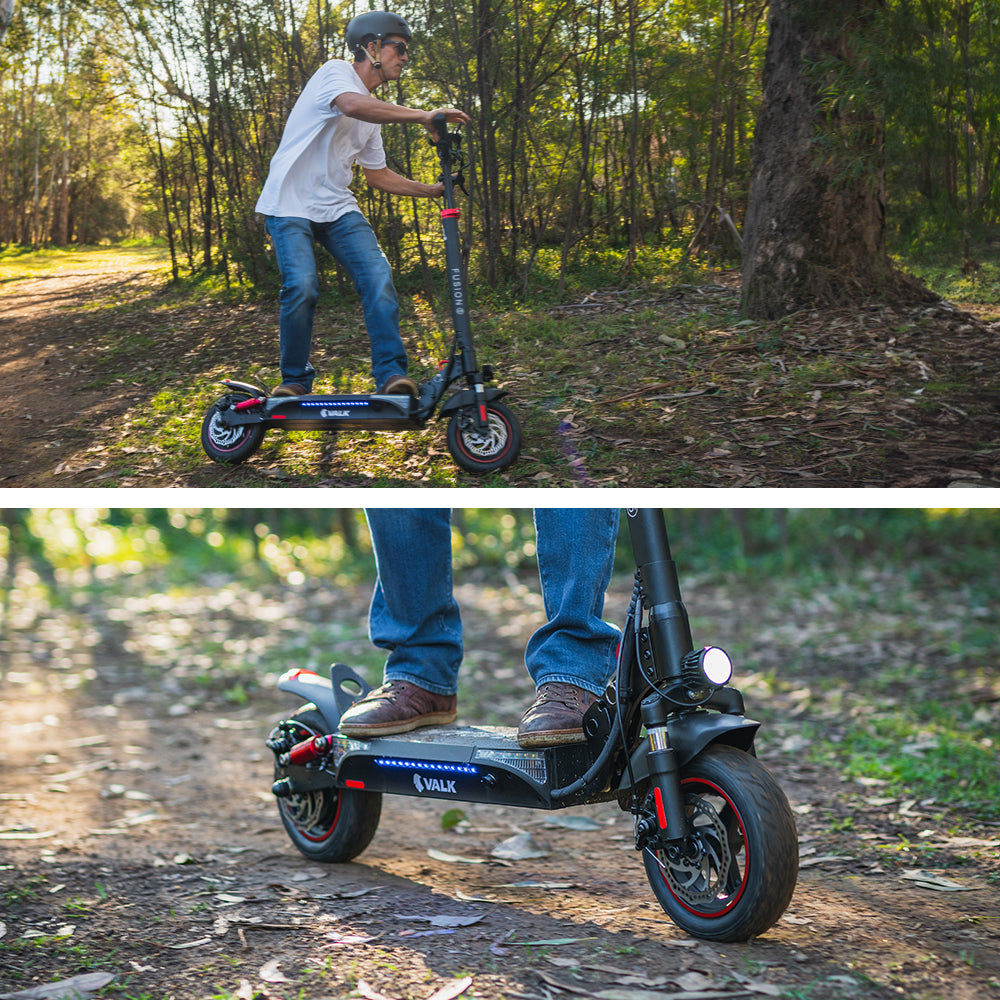 Fusion 5 Electric Scooter 500W 48V 13Ah 50km Range Quad Shocks 10" Tyres