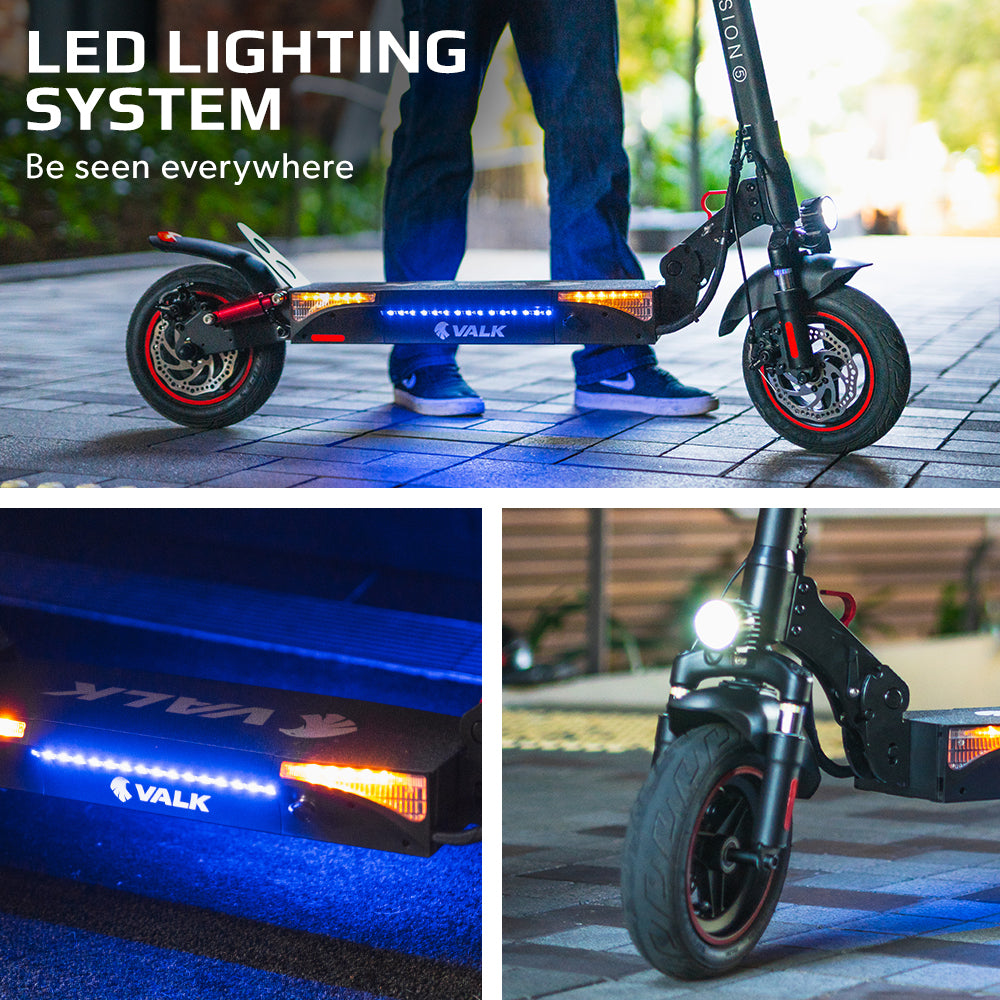 Fusion 5 Electric Scooter 500W 48V 13Ah 50km Range Quad Shocks 10" Tyres