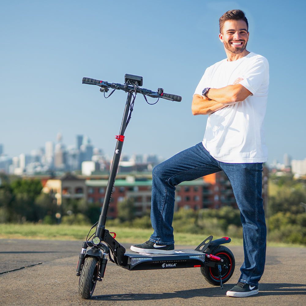 Fusion 5 Electric Scooter 500W 48V 13Ah 50km Range Quad Shocks 10" Tyres