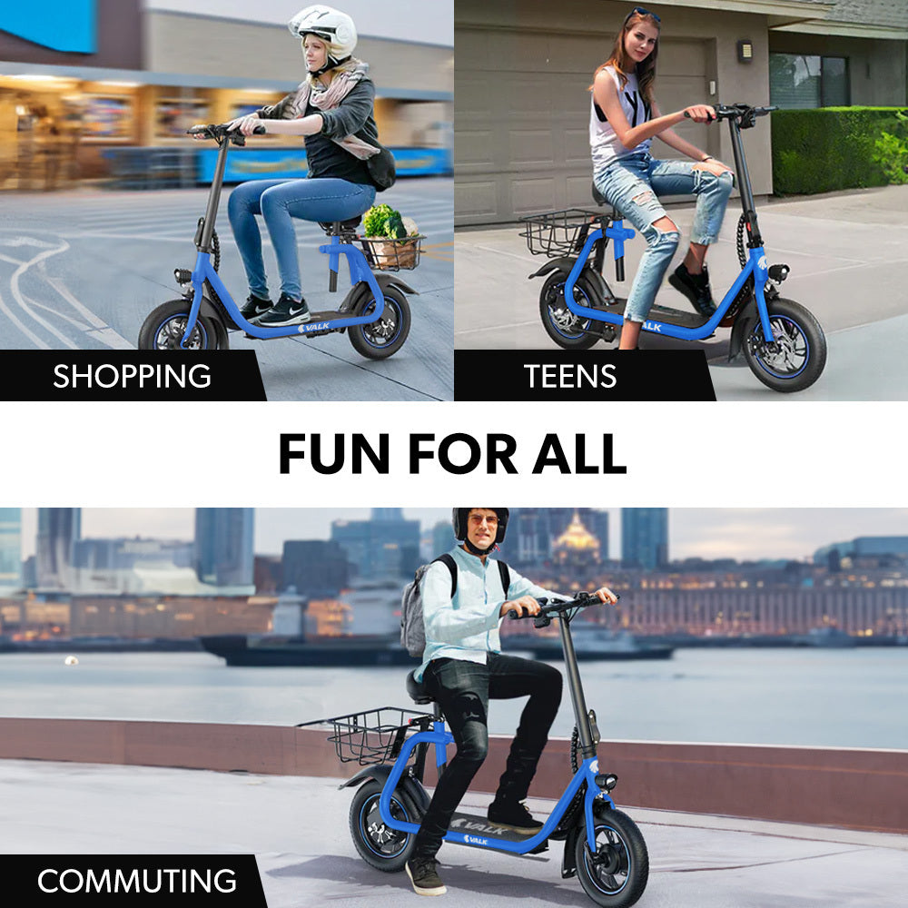 Metro 3 Electric Scooter 12" Tyres Disc Brakes Blue
