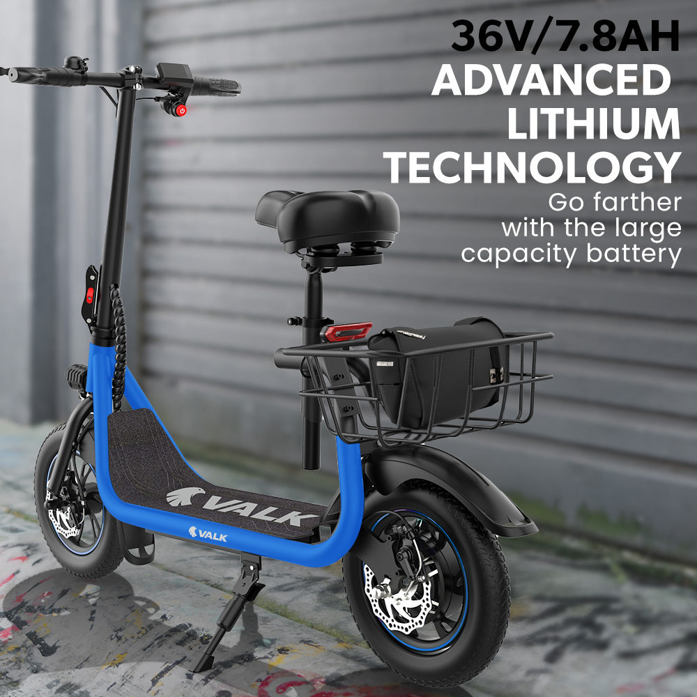 Metro 3 Electric Scooter 12" Tyres Disc Brakes Blue