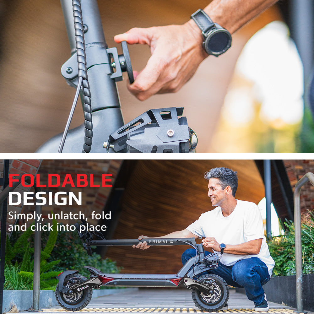 Primal 9 1600W Dual Motor E-Scooter Extreme Hill Climbing Black