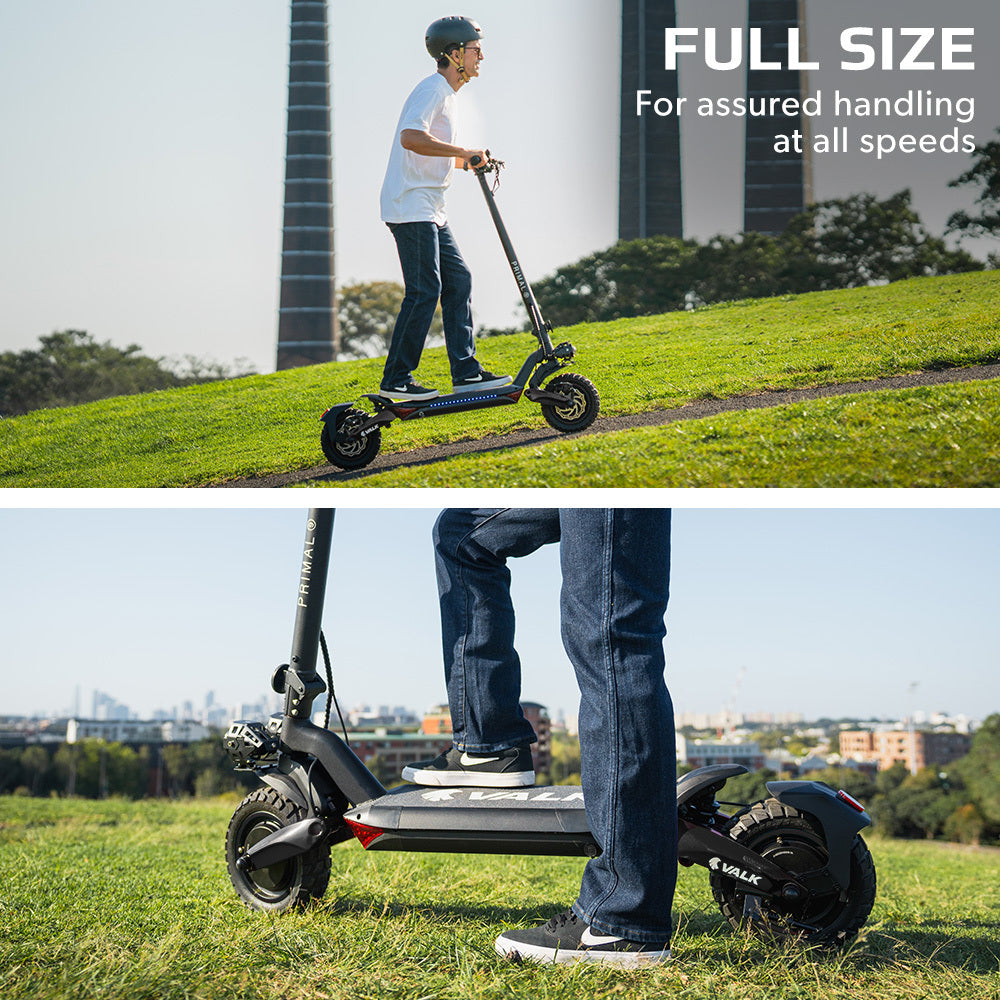 Primal 9 1600W Dual Motor E-Scooter Extreme Hill Climbing Black