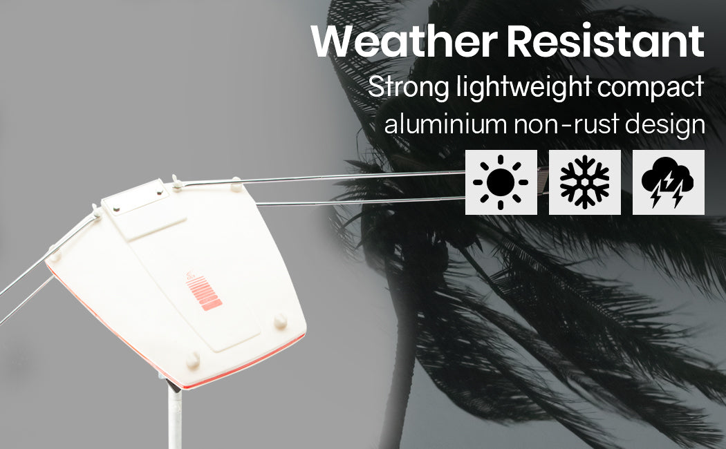 Rotating HD Outdoor TV Antenna with Signal Booster - Simtech