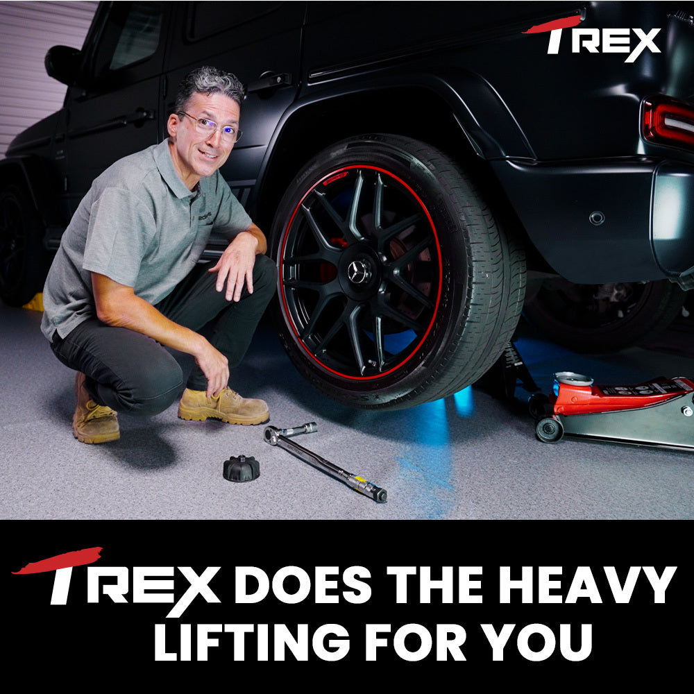 T-Rex 4000kg Automotive Jack Stands 2-Piece Adjustable Steel