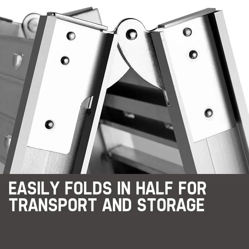 Bullet 1.8m Aluminium Folding Loading Ramp 200kg Capacity