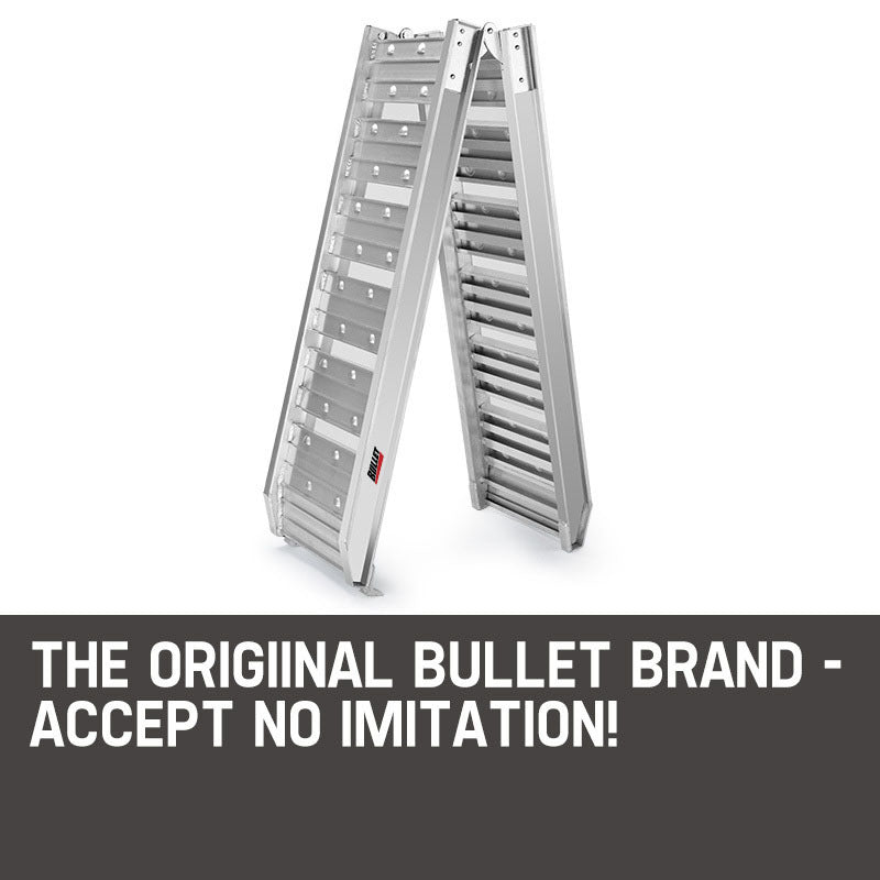 Bullet 1.8m Aluminium Folding Loading Ramp 200kg Capacity
