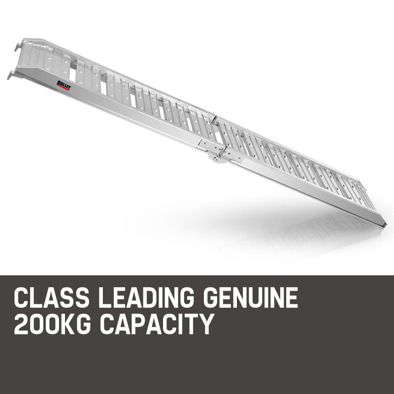 Bullet 1.8m Aluminium Folding Loading Ramp 200kg Capacity