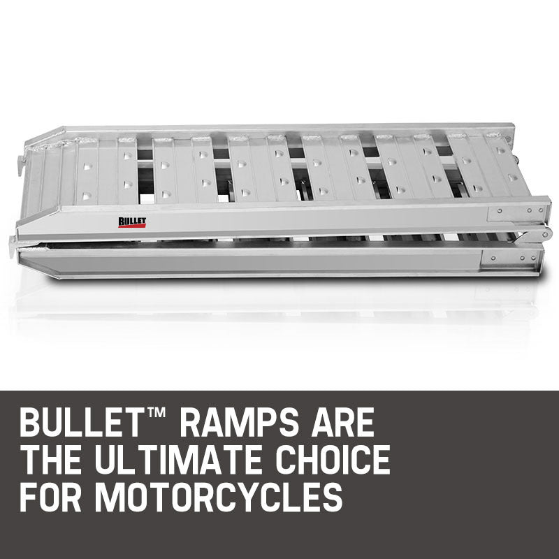 Bullet 1.8m Aluminium Folding Loading Ramp 200kg Capacity