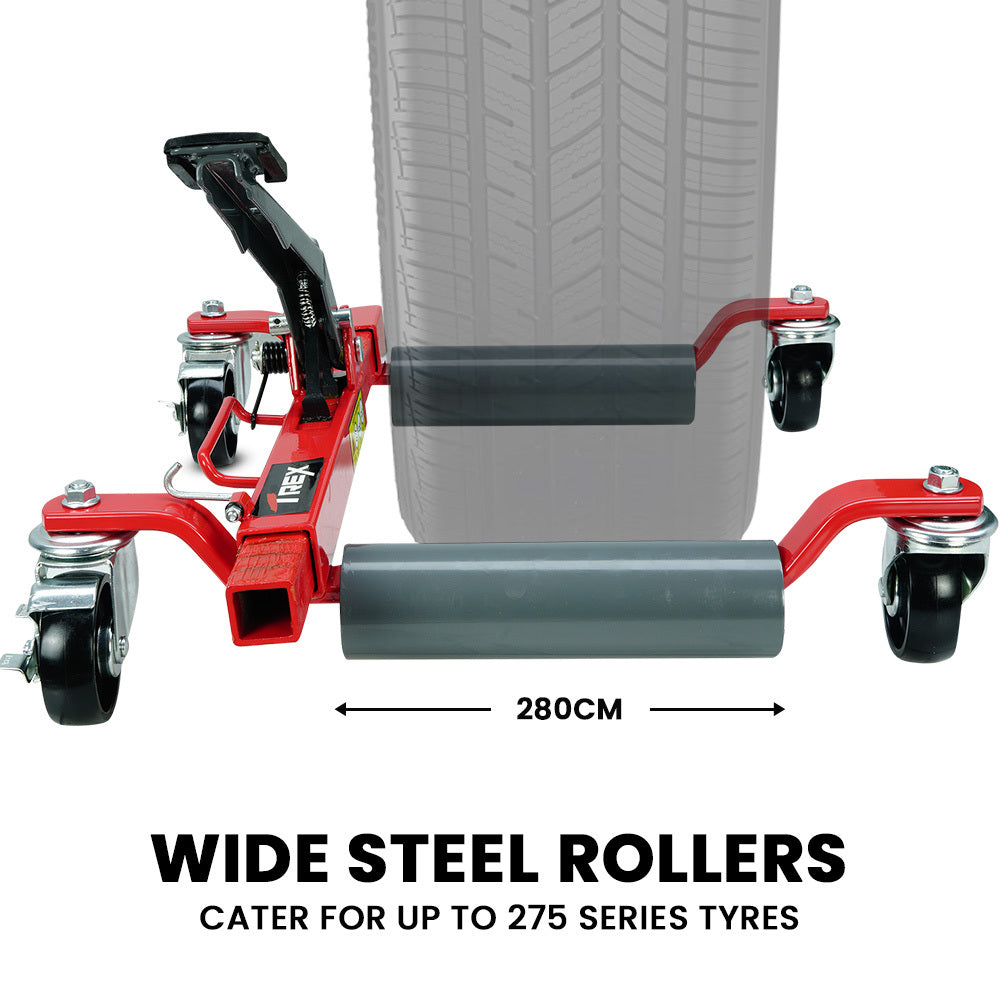 T-Rex 2360kg Vehicle Positioning Jacks Set with Rack Stand