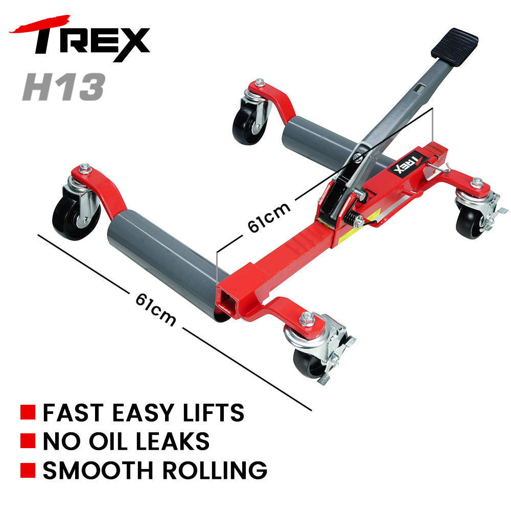 T-Rex 2360kg Vehicle Positioning Jacks Set Mechanical Ratcheting Wheel Dolly