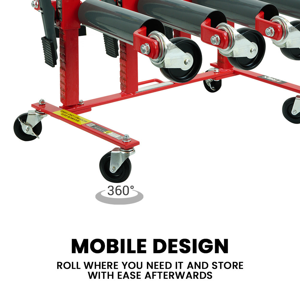 T-Rex Heavy Duty Vehicle Jack Storage Rack with Locking Castor Wheels