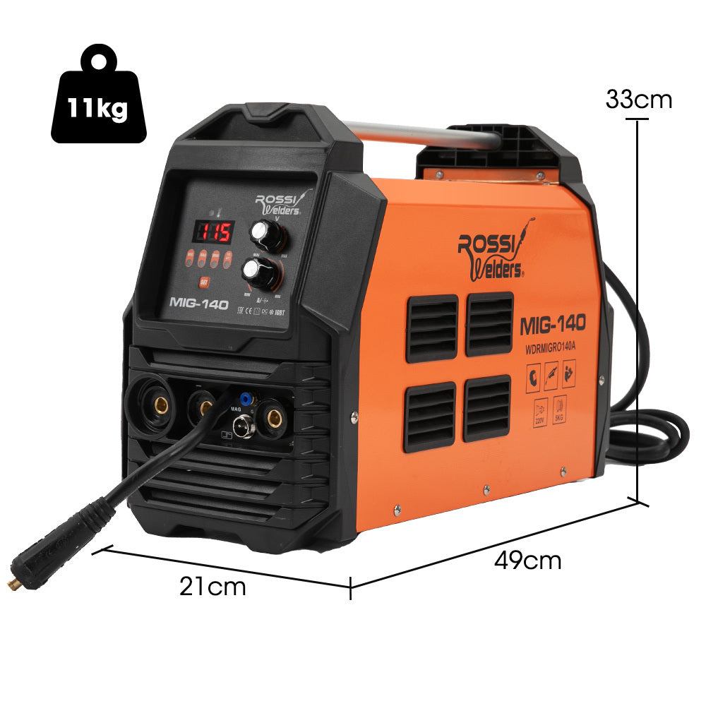 Rossi MIG-140 Multi-Purpose Welder 140A MIG/MAG/MMA/TIG Inverter