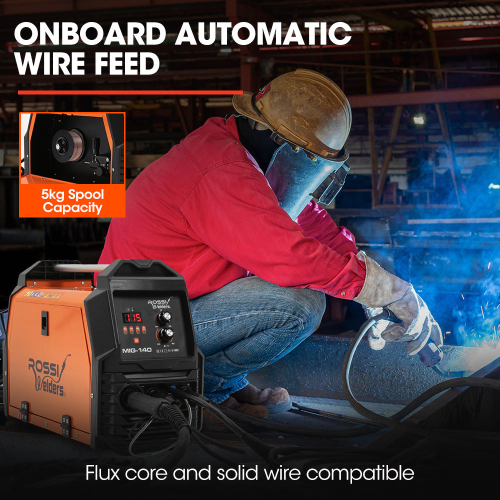 Rossi MIG-140 Multi-Purpose Welder 140A MIG/MAG/MMA/TIG Inverter