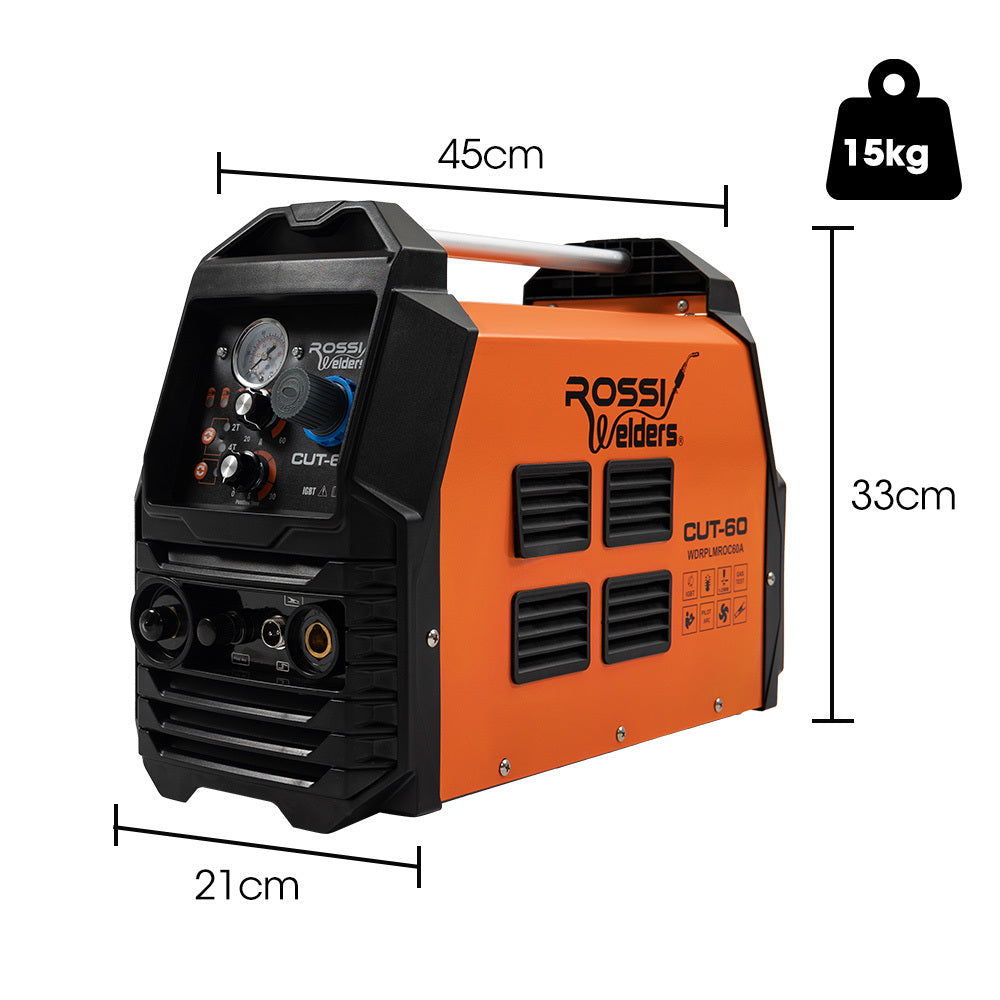 Rossi CUT-60 Plasma Cutter 60A Non-Touch Pilot ARC DC Inverter
