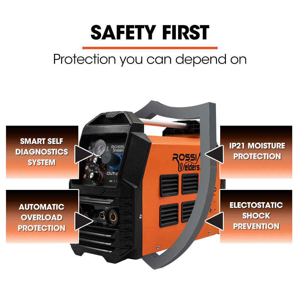 Rossi CUT-60 Plasma Cutter 60A Non-Touch Pilot ARC DC Inverter