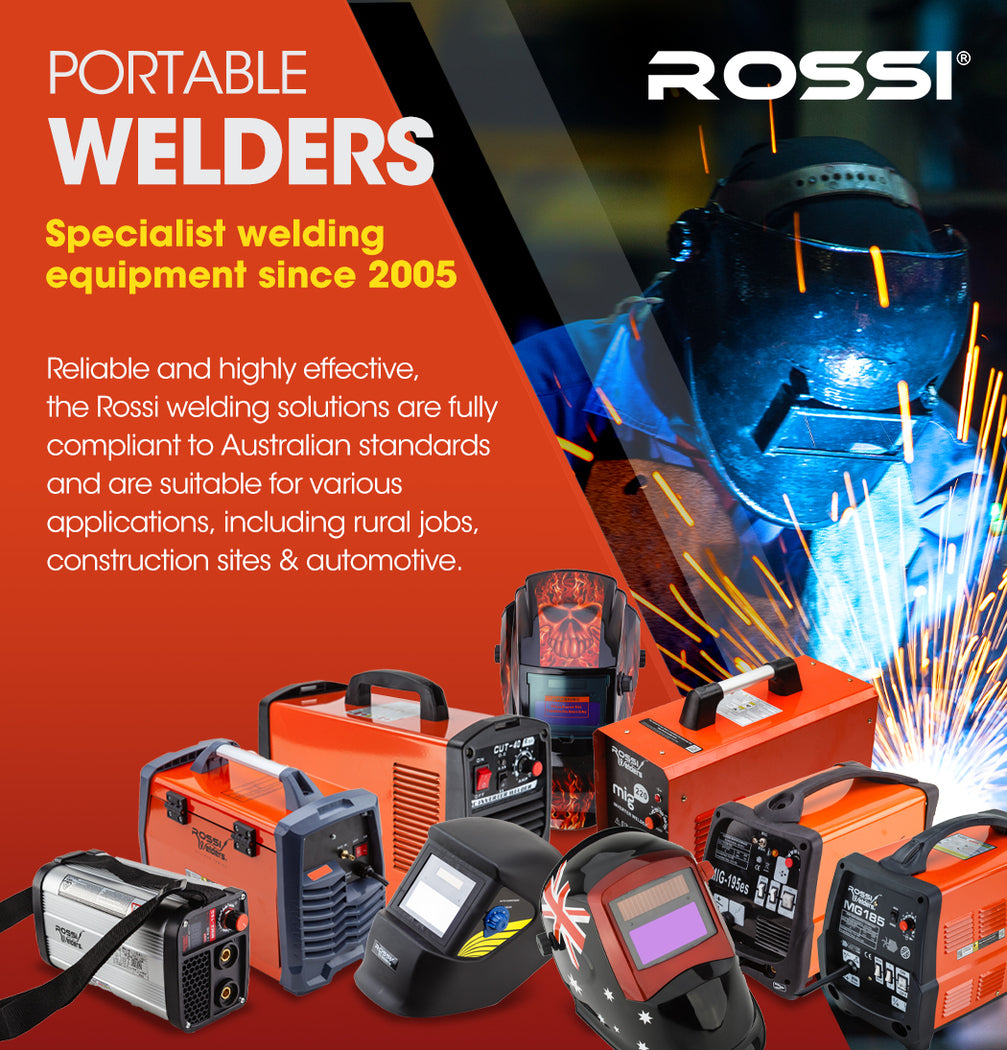 Rossi 250 Amp Portable Stick Welder Arc MMA Inverter 15A Plug