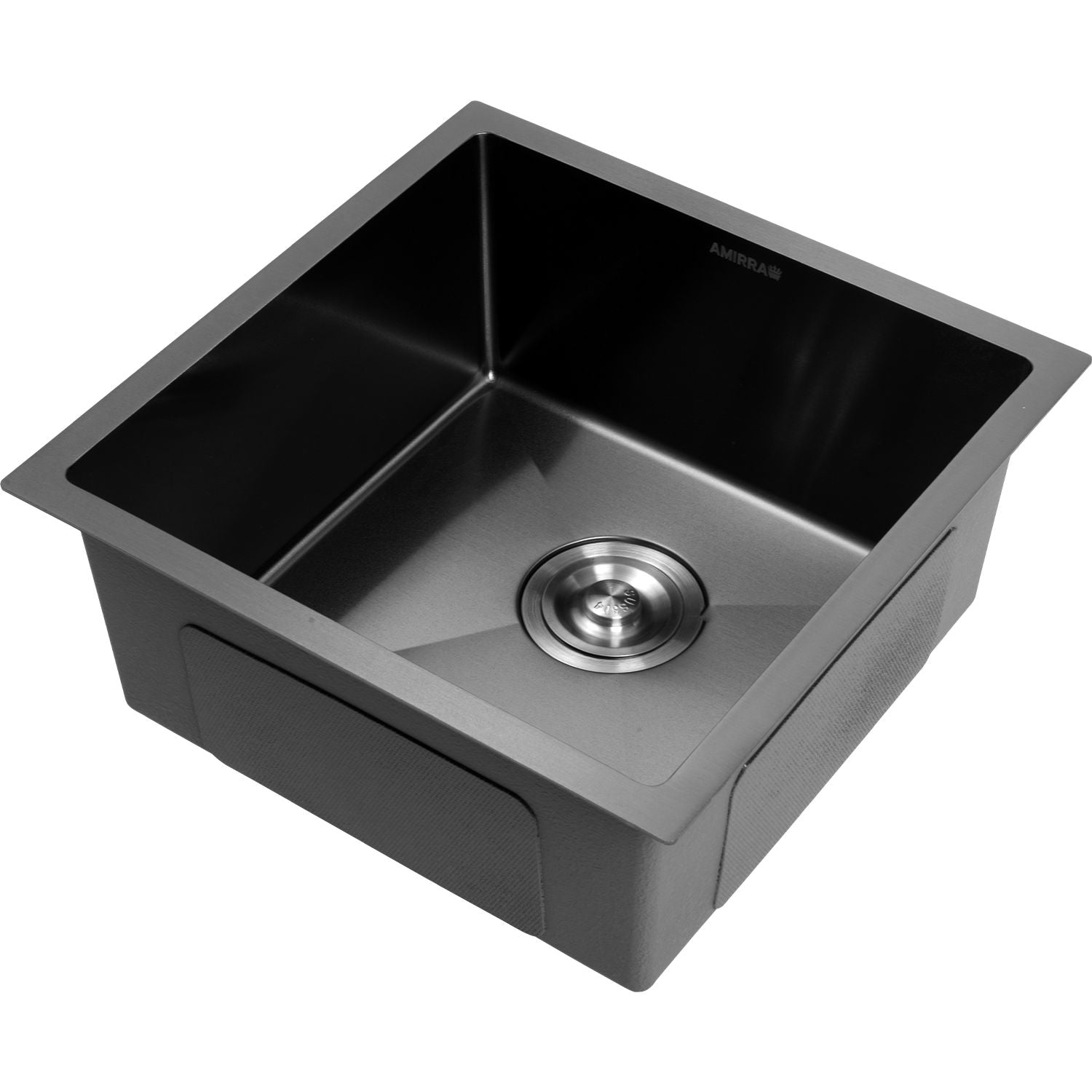 AMIRRA Kitchen Stainless Steel Sink 440mm x 440mm with Nano Coating (Silver Black)