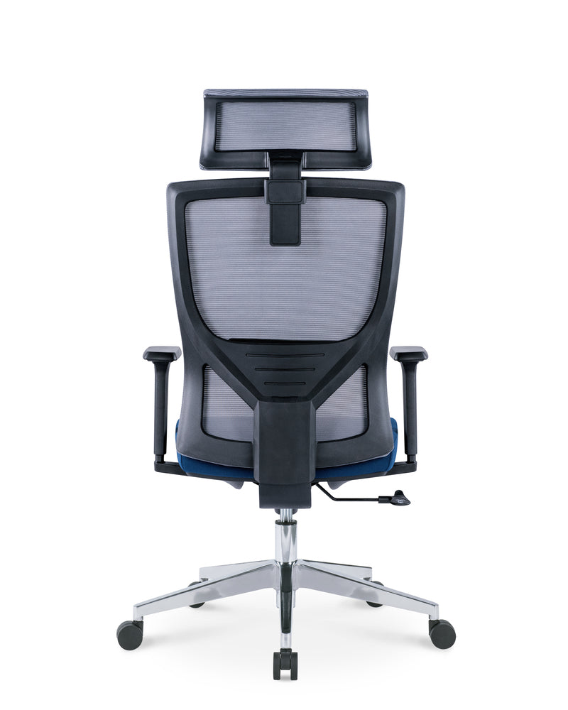 EKKIO Ava - Office Chair (Grey & Blue)