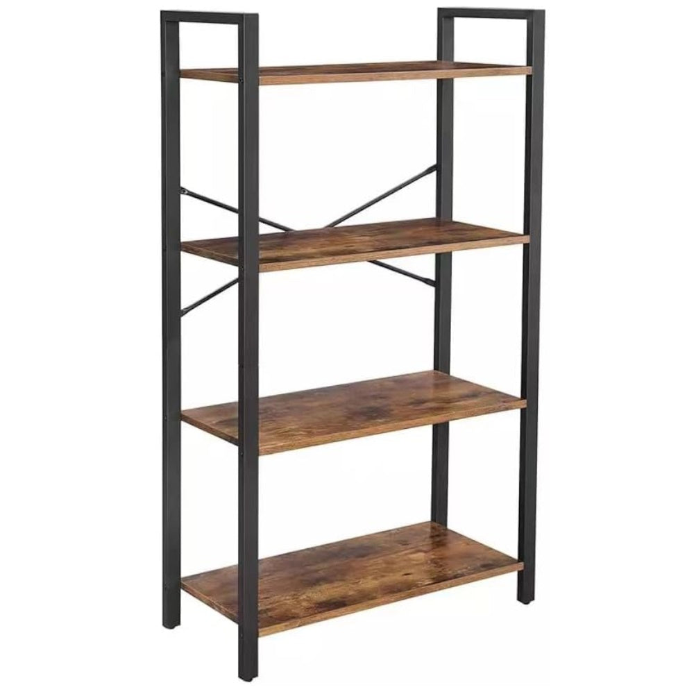 EKKIO 4-Tiers Metal Wood Display Shelf
