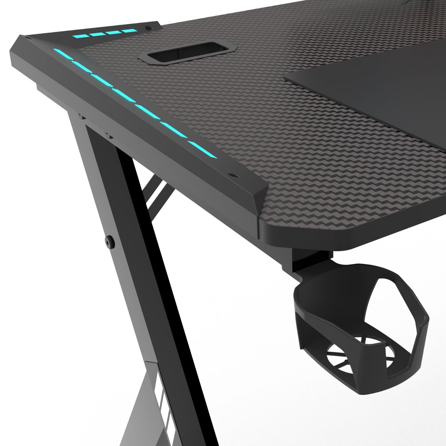 EKKIO RGB Gaming Desk Y Shape Black 140cm