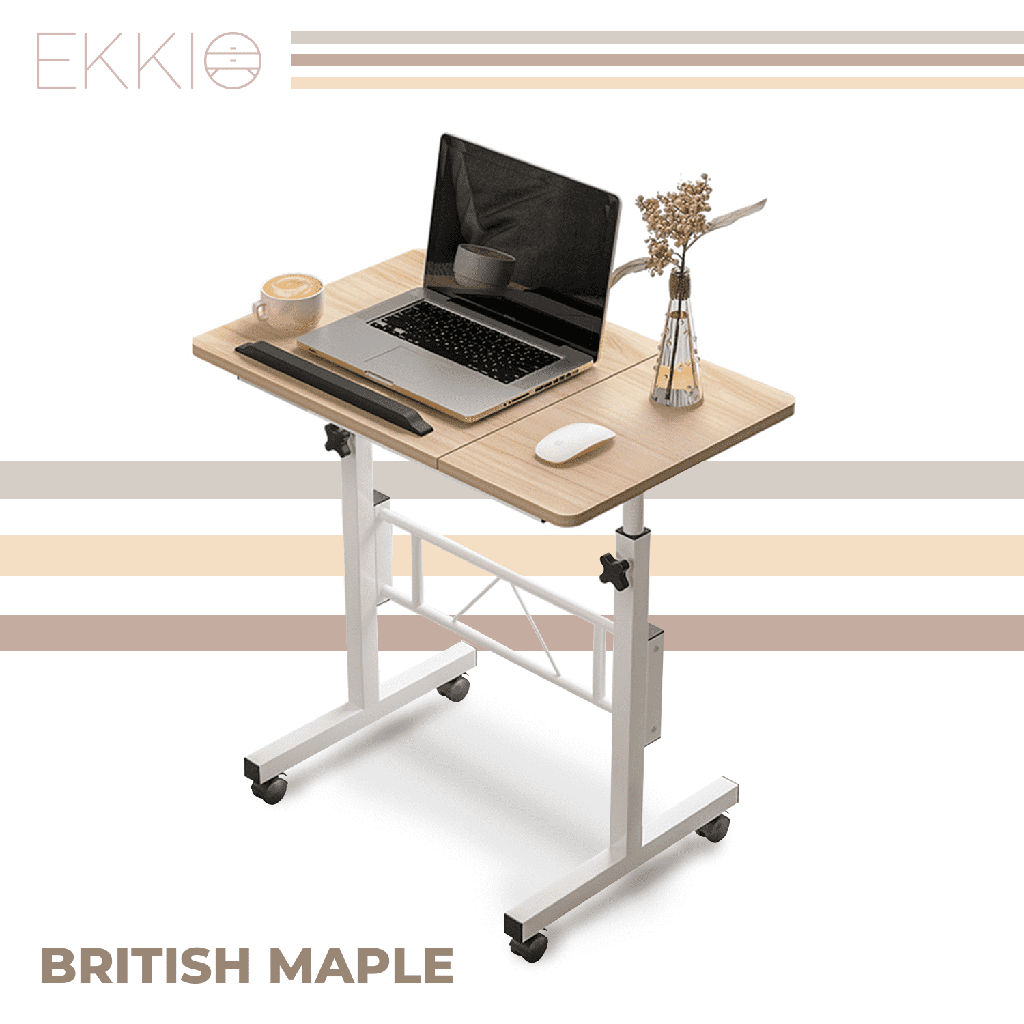 EKKIO Mobile Desk Half Tilt British Maple