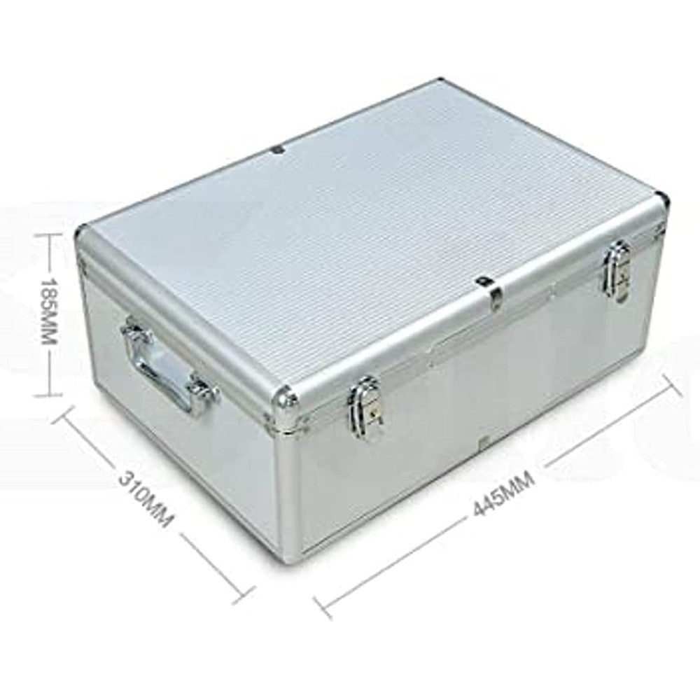 Durable 510-CD Aluminium Case with Locks, PU Padding - Ekkio