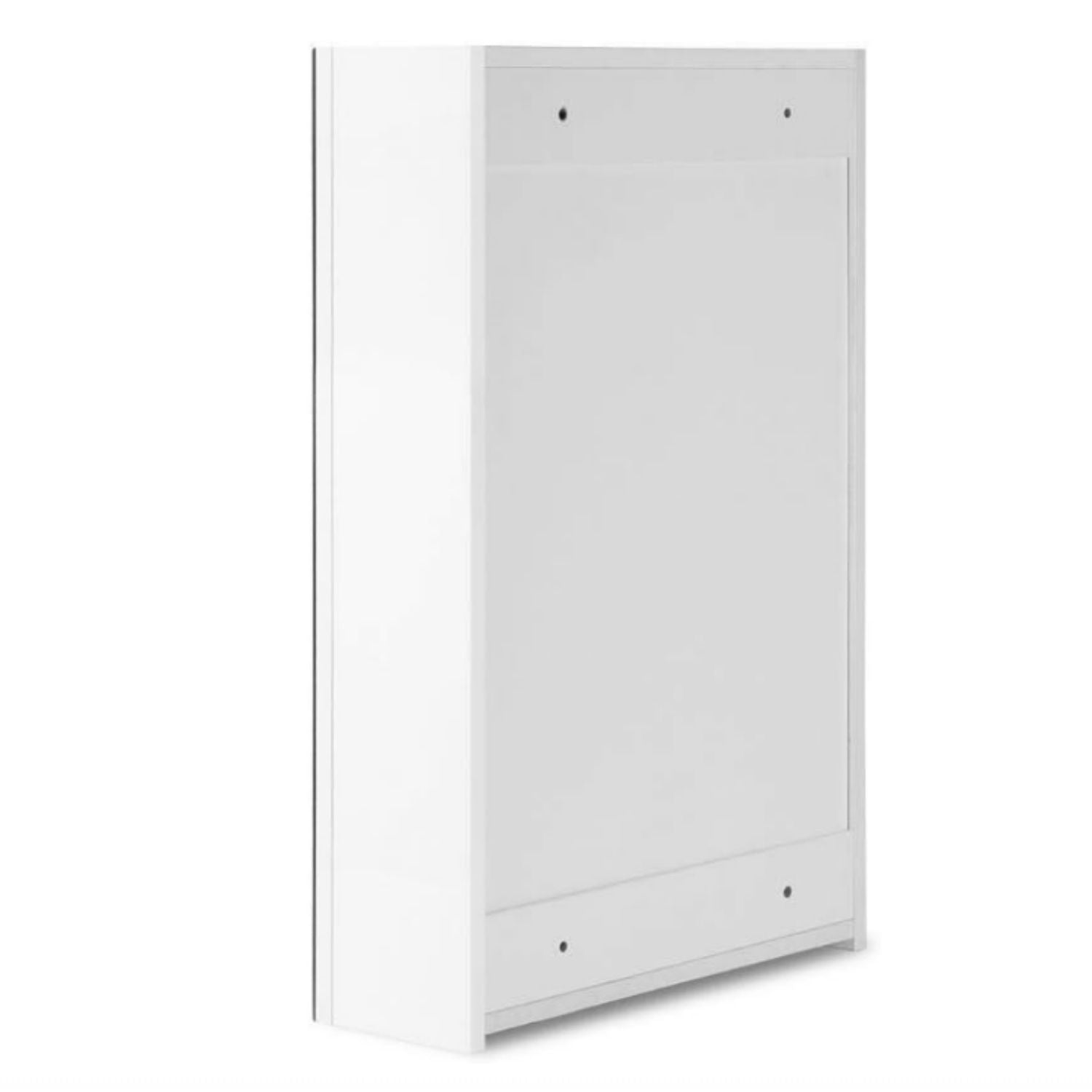 EKKIO Bathroom Vanity Mirror with Single Door Storage Cabinet (White)