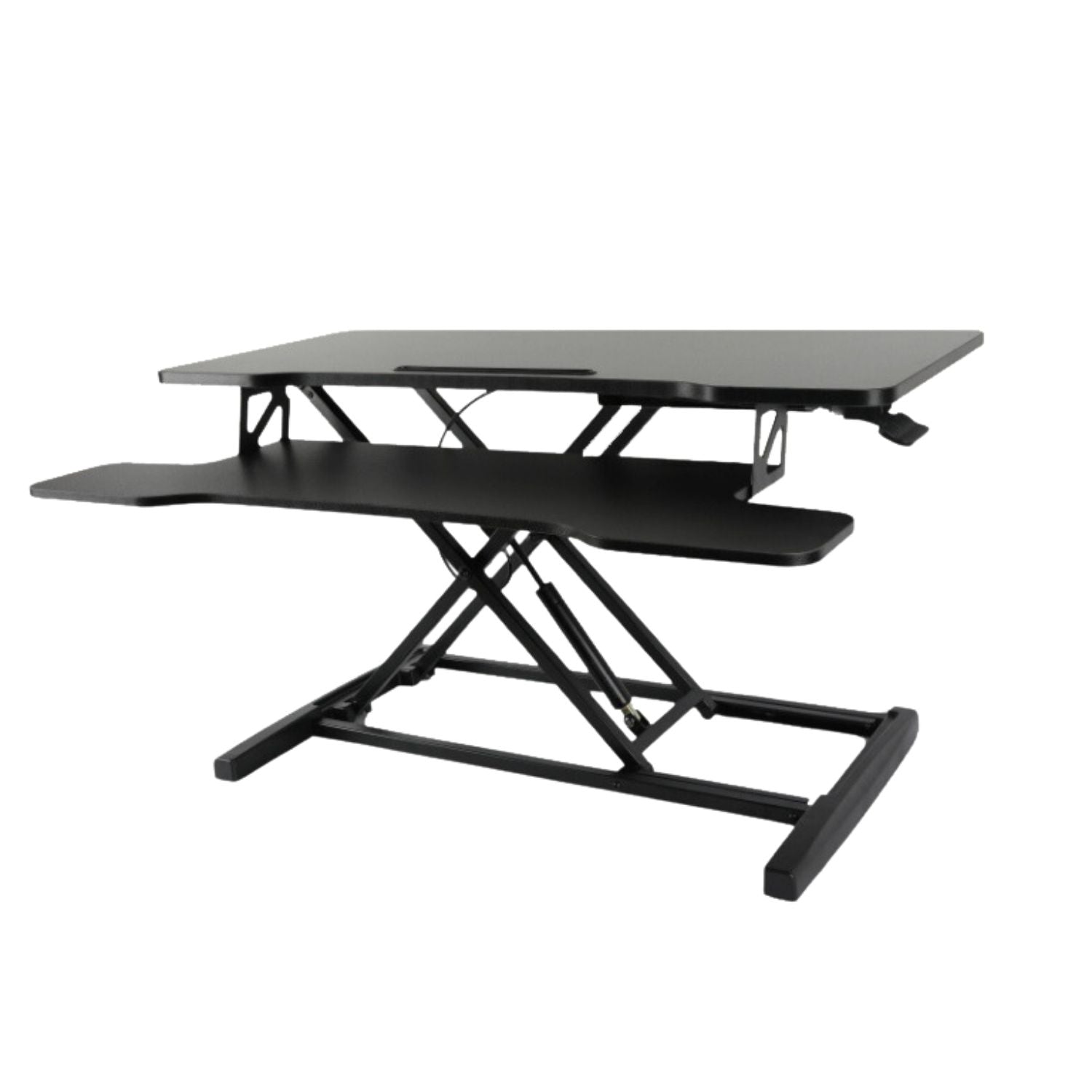 Adjustable Height Desk Riser with Gas Spring - Black | EKKIO