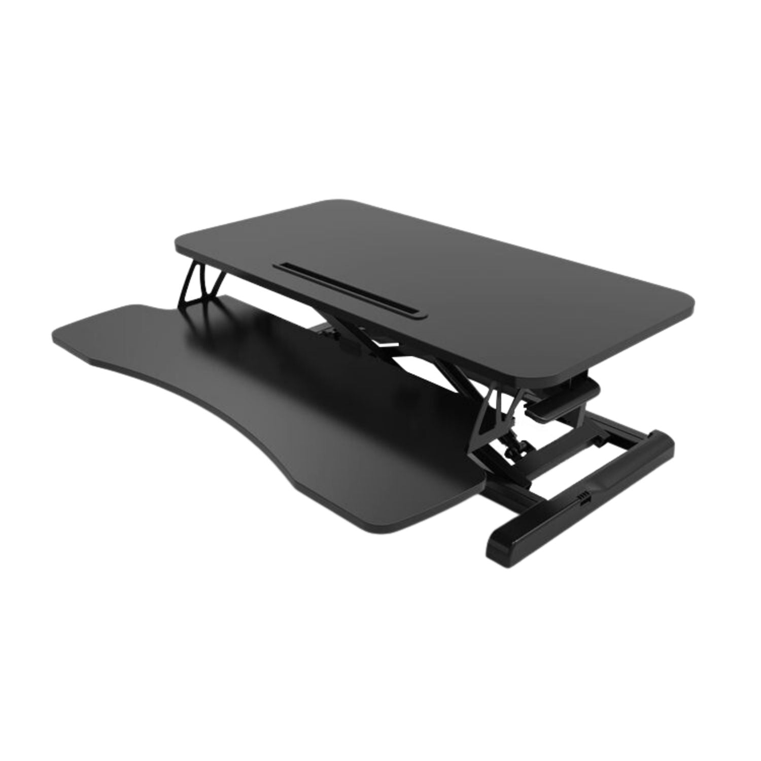 EKKIO Adjustable Standing Desk Riser Stand Up Desk Converter (Black)