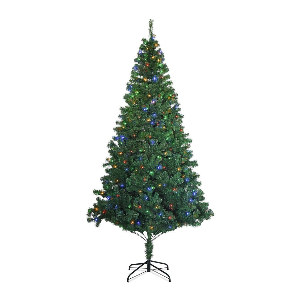 4-Color LED 2.1m PVC Christmas Tree with 400 Lights - Festiss