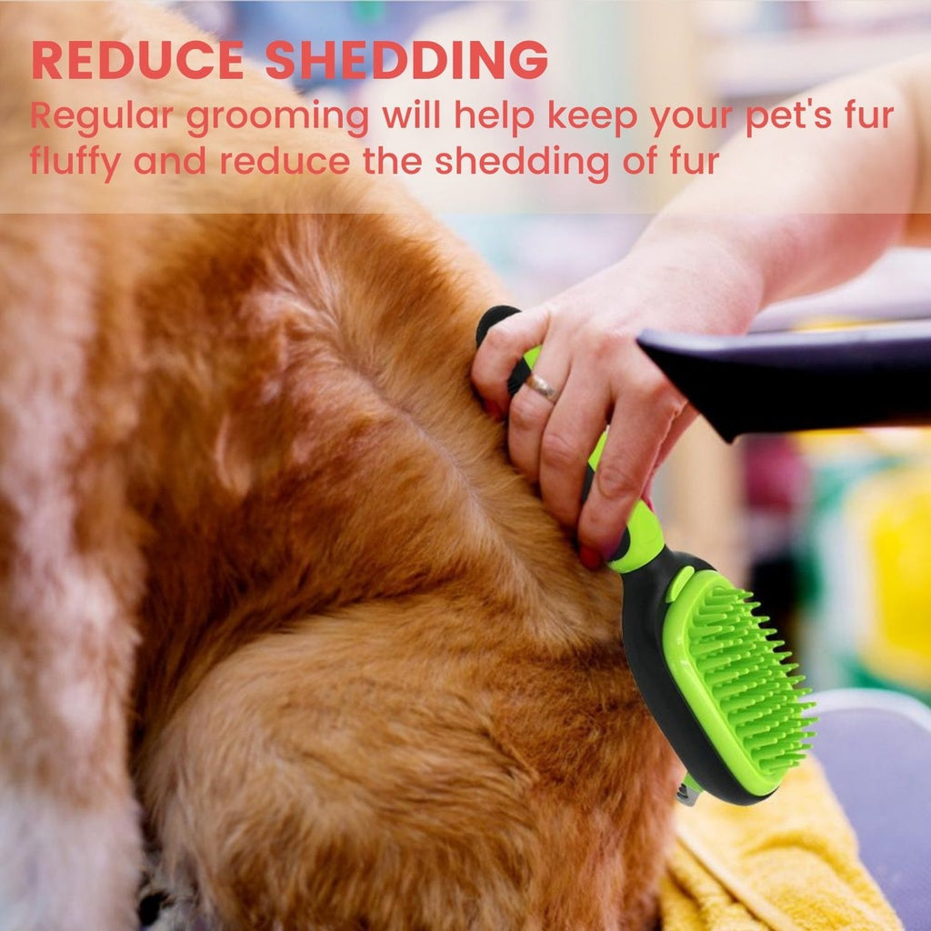 Ergonomic 5in1 Pet Grooming Set, Deshedding & Dematting